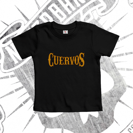 Camiseta Manga Corta Bebé (Negra)