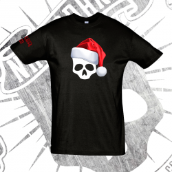 Camiseta Manga Corta Hombre Navidad - Calavera Nakerband