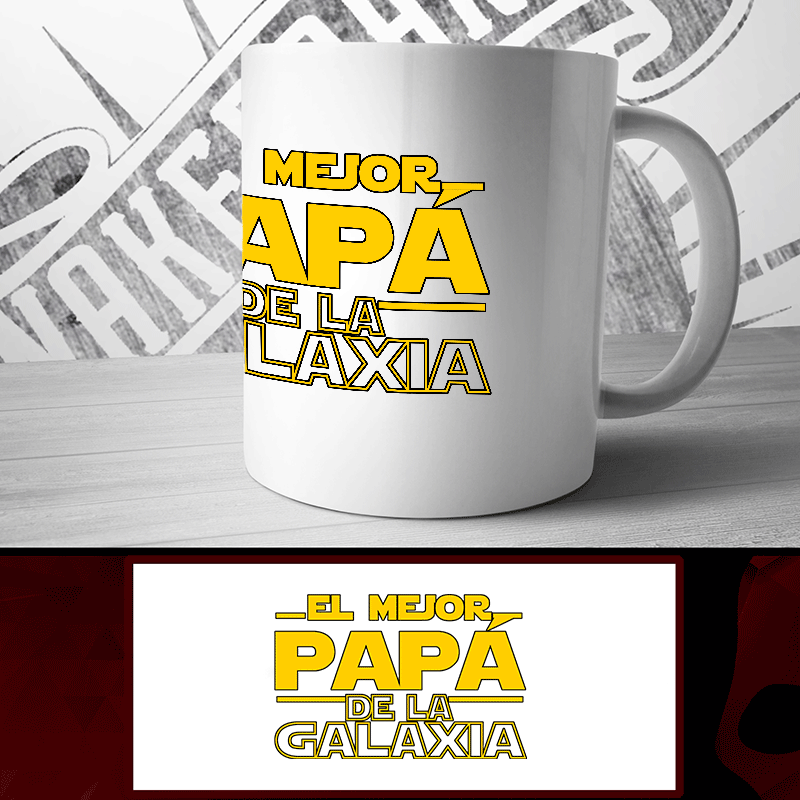 ▷ Taza Dia del Padre 1 | El Mejor Padre de la Galaxia | Nakerband Oficial